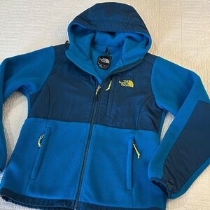 North Face Small Hooded Denali Fleece Jacket y2k rare hard to find color